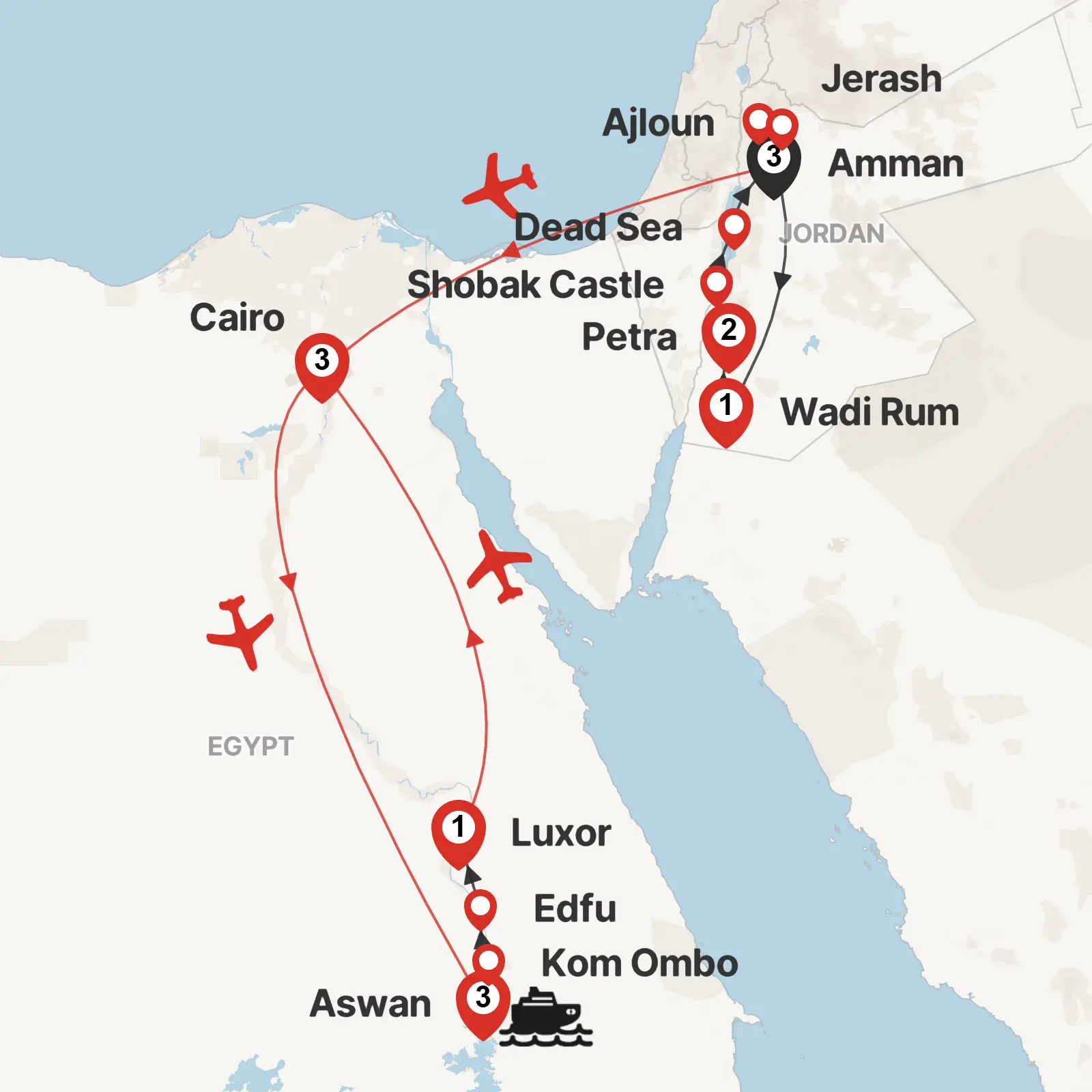 Jordan & Egypt by Nile Cruise